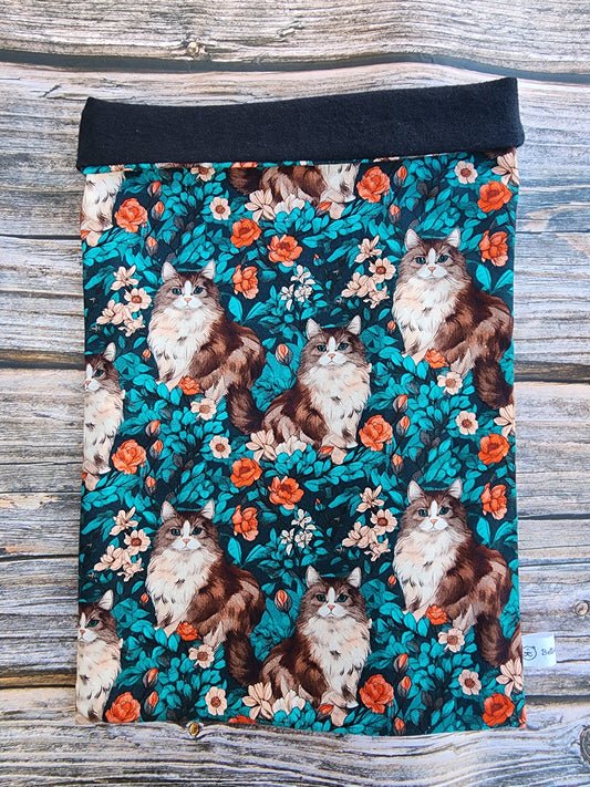 Pochette à livre - Joli chat printannier
