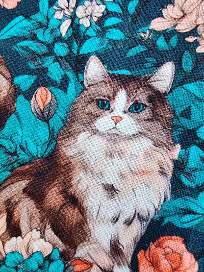 Pochette à livre - Joli chat printannier