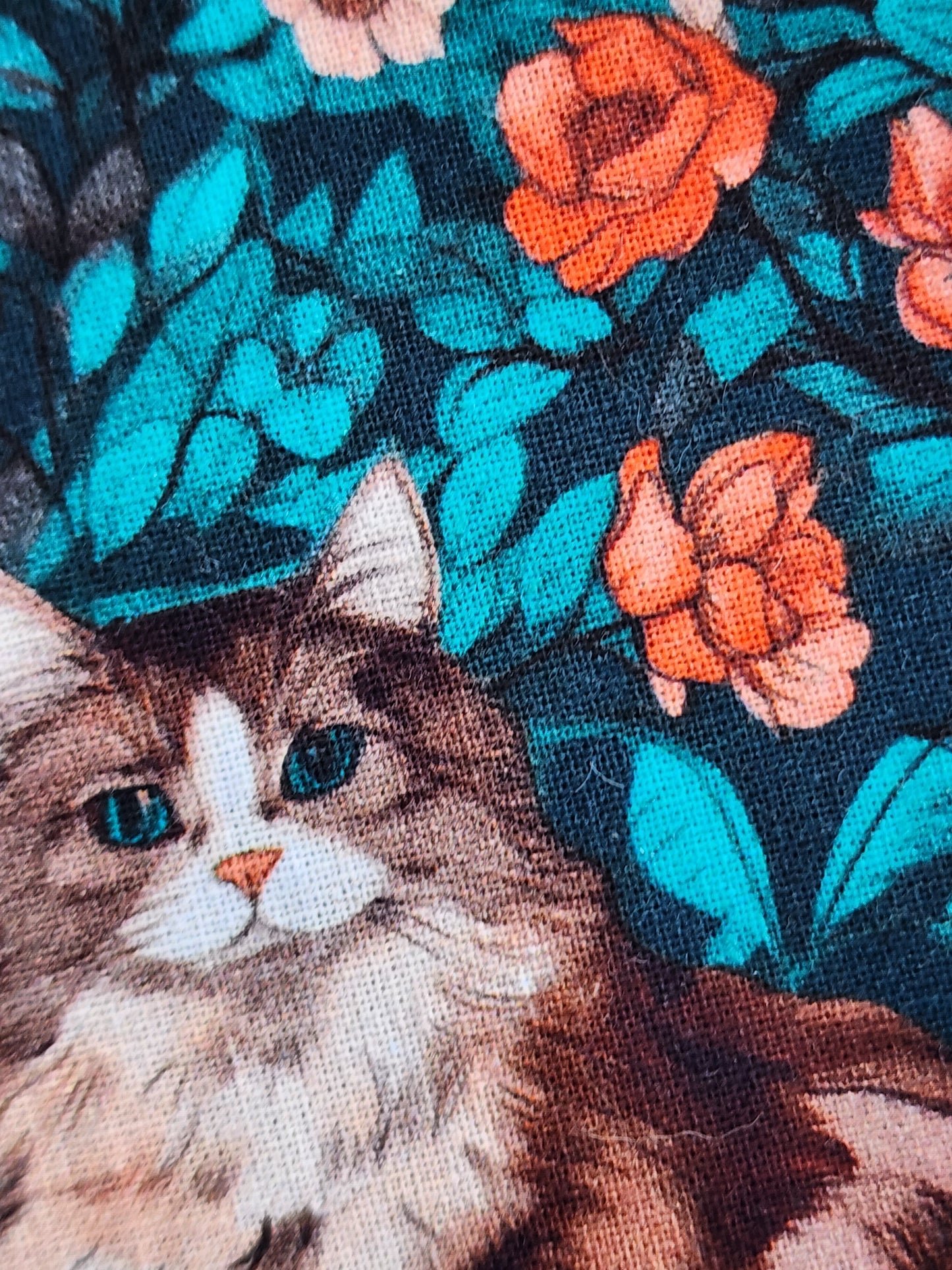 Pochette à livre - Joli chat printannier
