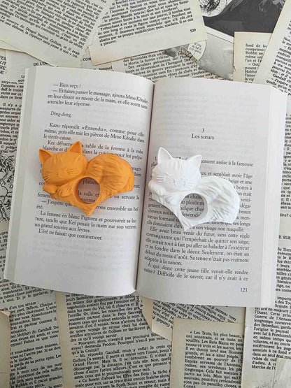 Bague de lecture - Petit chat paresseux