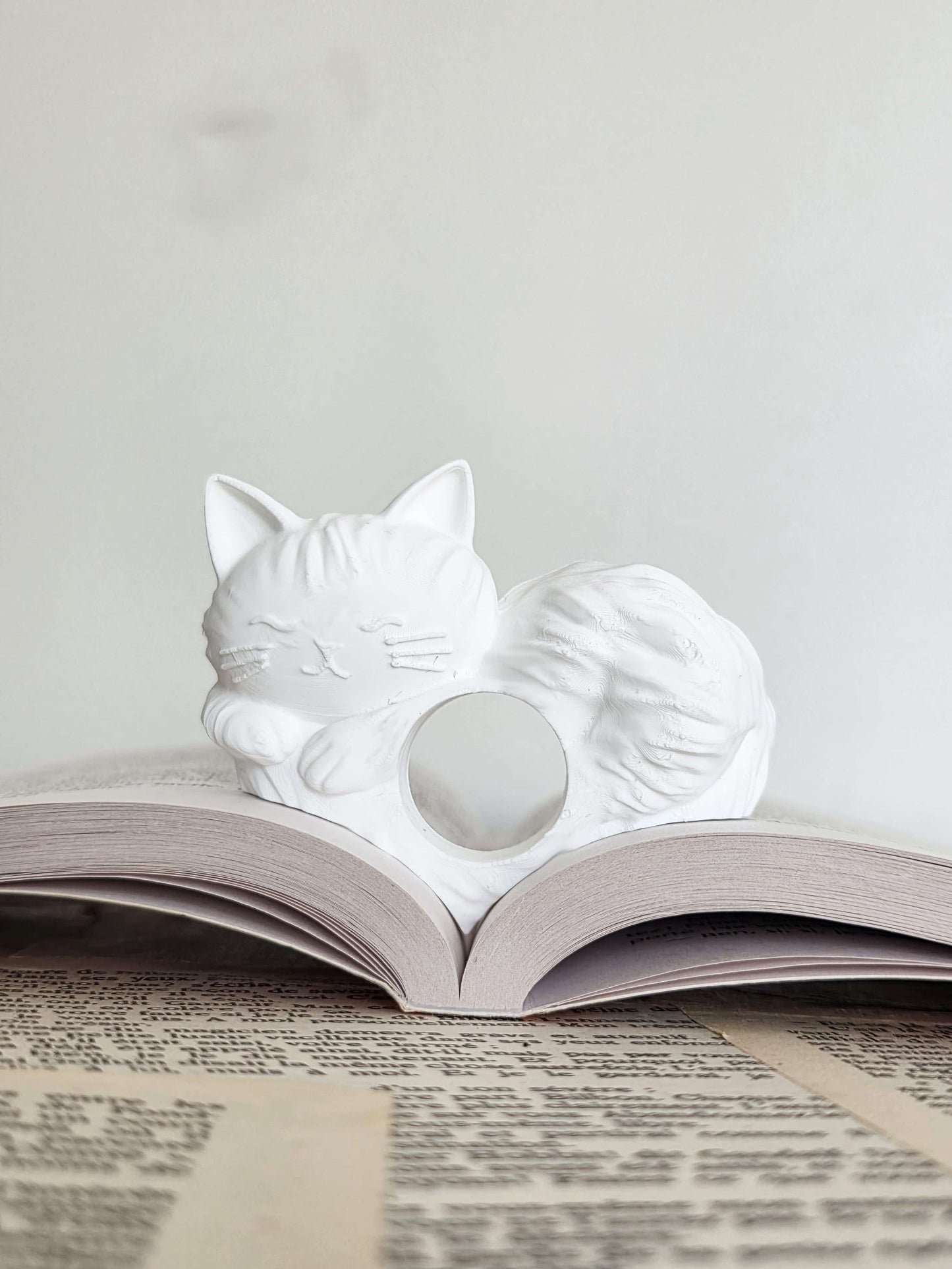 Bague de lecture - Petit chat paresseux