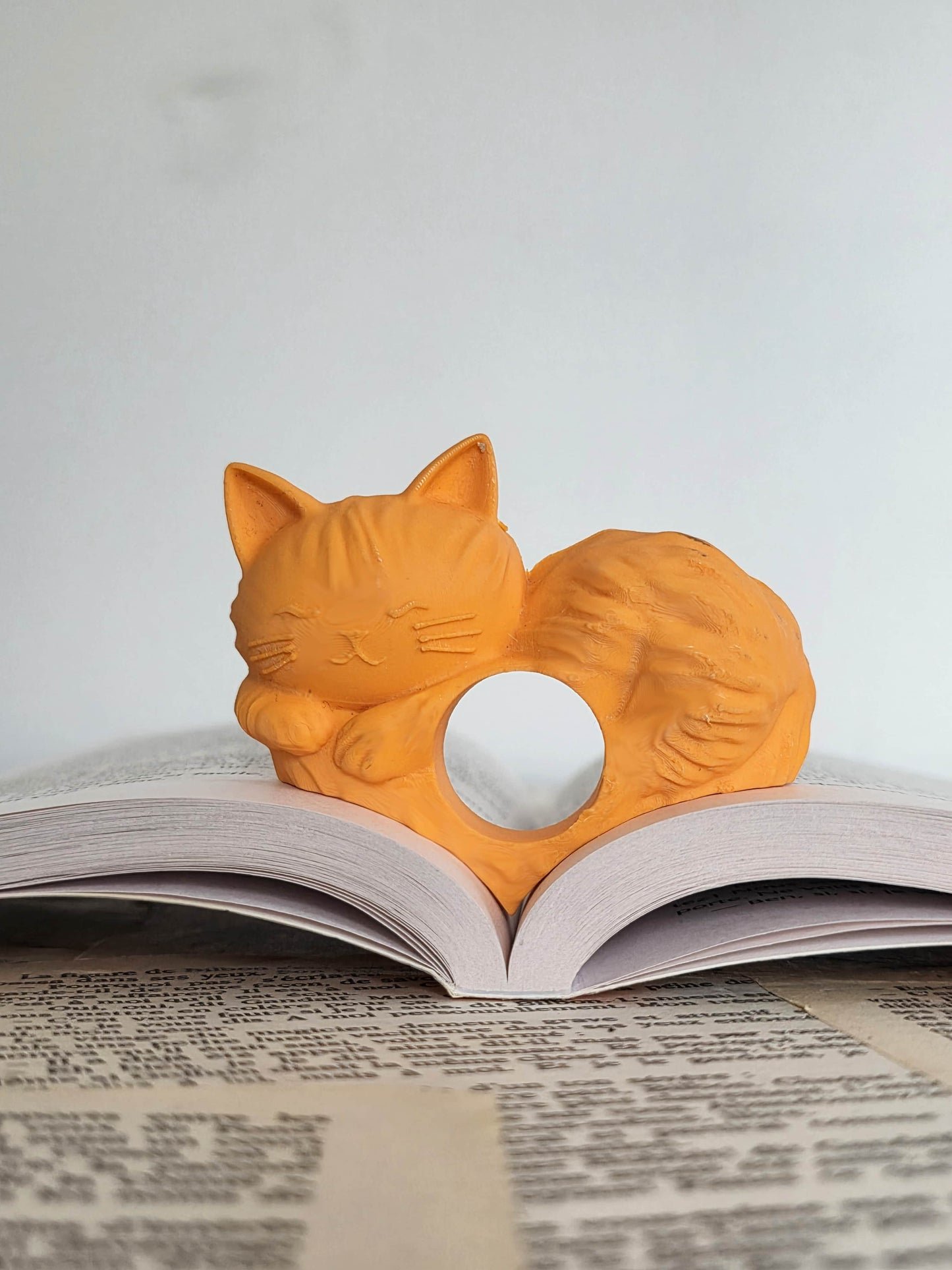 Bague de lecture - Petit chat paresseux