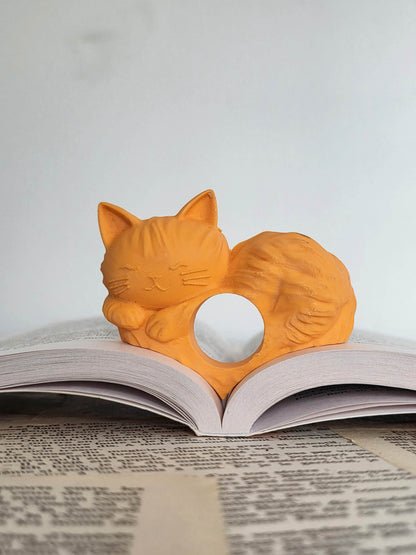 Bague de lecture - Petit chat paresseux