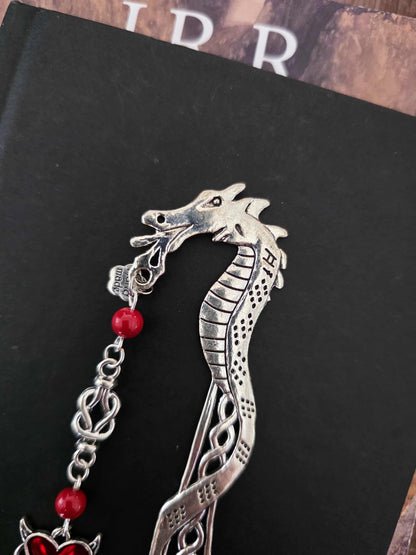 Marque-page - Coeur & dragon