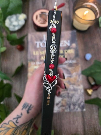 Marque-page - Coeur & dragon