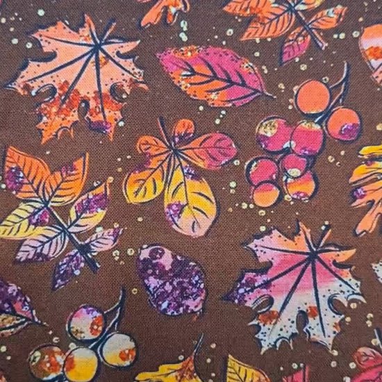 vidéo de la pochette en tissu pour les livres au couleur de l'automne. bellette workshop Coton et flanelle de coton